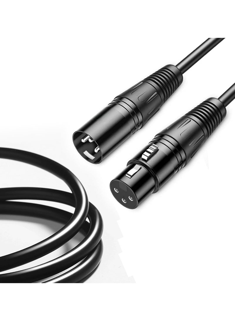 ALPNEGINE XLR Cable, Male to Female Balanced 3-Pin Mic Cables 3m (10ft), 6MM PVC Jacket, Oxygen-Free Copper Jack Extension Cable for PA System, Live Gaming and Mixer and More - Image 1